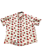 Load image into Gallery viewer, VTG VATPAVE Shirt Adult 2XL XXL Red White AOP Strawberry Button Up Hawaiian Mens