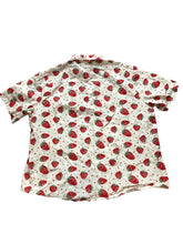 Load image into Gallery viewer, VTG VATPAVE Shirt Adult 2XL XXL Red White AOP Strawberry Button Up Hawaiian Mens