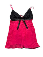 Load image into Gallery viewer, Cacique Nightgown Womens 18/20 Black Pink Lingerie Nylon Spandex Babydoll Lace