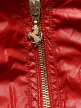Load image into Gallery viewer, Ferrari Jacket Adult 2XL Red Zip Up Bomber Windbreaker Racing Patch Logo Mens