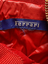 Load image into Gallery viewer, Ferrari Jacket Adult 2XL Red Zip Up Bomber Windbreaker Racing Patch Logo Mens
