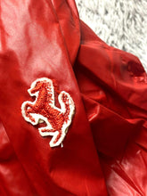 Load image into Gallery viewer, Ferrari Jacket Adult 2XL Red Zip Up Bomber Windbreaker Racing Patch Logo Mens