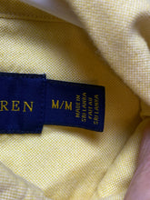Load image into Gallery viewer, Ralph Lauren Shirt Adult Medium Yellow Flesh Pony Button Up Casual Collared Mens