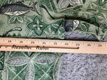 Load image into Gallery viewer, Howie Shirt Adult Extra Large Green Button Up AOP Ocean Fish Hawaiian Aloha Mens