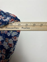 Load image into Gallery viewer, AUW Dress Womens 2X Navy AOP Flower Peasant Boho Lagenlook Maxi Plus Ladies