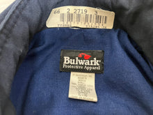Load image into Gallery viewer, Bulwark Jacket  Adult Extra Large Navy Blue FR Protective Apparel Snaps Mens