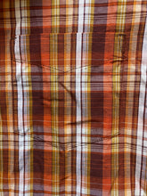 Load image into Gallery viewer, Prana Shirt Adult Extra Large Orange Plaid Organic Embroidered Button Down Mens