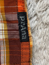 Load image into Gallery viewer, Prana Shirt Adult Extra Large Orange Plaid Organic Embroidered Button Down Mens