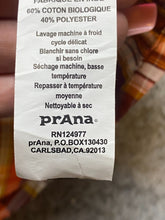 Load image into Gallery viewer, Prana Shirt Adult Extra Large Orange Plaid Organic Embroidered Button Down Mens