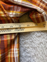 Load image into Gallery viewer, Prana Shirt Adult Extra Large Orange Plaid Organic Embroidered Button Down Mens