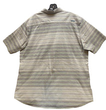 Load image into Gallery viewer, Ascend Shirt Adult Extra Large Gray Striped Embroidered Outdoor Button Up Mens