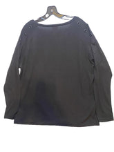 Load image into Gallery viewer, Vocal Sweater Women Large Black Zipper Eyelet Riveted Rayon Steampunk NWOT