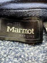 Load image into Gallery viewer, Marmot Sweatshirt Adult Large Heather Navy Mountain Fleece Hoodie Sweater Mens