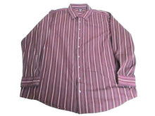 Load image into Gallery viewer, Apt.9  Shirt Adult 3XLT Button Up Long Sleeve Striped Casual Camp Collared Mens