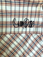 Load image into Gallery viewer, Snoop Dogg Shirt Adult 2XL XXL Blue Red Plaid Button Up Casual Camp Pocket Mens