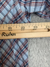 Load image into Gallery viewer, Snoop Dogg Shirt Adult 2XL XXL Blue Red Plaid Button Up Casual Camp Pocket Mens