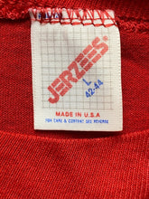 Load image into Gallery viewer, VTG Santa Cruz Bulldogs Shirt Adult Large Red Single Stitch Spell Out 80s Mens