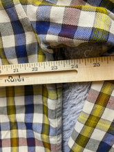 Load image into Gallery viewer, Marmot Shirt Adult Medium Yellow Button Up Flannel Plaid Casual Pocket Mens