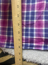 Load image into Gallery viewer, J Crew Shirt Adult Large Purple Black Tartan Plaid Button Up Casual Mens