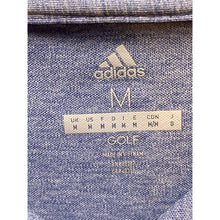 Load image into Gallery viewer, Adidas Polo Shirt Adult Medium Heathered Blue Pinehurst Golf Logo Mens