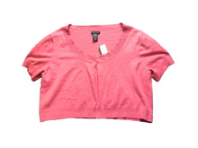 Load image into Gallery viewer, New York & Co Sweater Womens Extra Large Cropped Cardigan Silk Nylon Rayon NWT