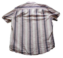 Load image into Gallery viewer, Samuel Windsor Shirt Adult 3XL XXXL Button Up Short Sleeve Striped Casual Mens