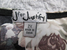 Load image into Gallery viewer, J For Justify Dress Womens 2X Long Sleeve A-Line Smoked Casual Sundress Ladies