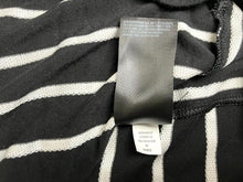 Load image into Gallery viewer, Chico's Zenergy Shirt Womens 2 Black White Striped Tunic Blouse Normcore Spandex
