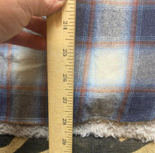 Load image into Gallery viewer, STOIC Shirt Adult Large Blue Ivory Button Up Flannel Plaid Pocket Casual Mens