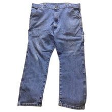 Load image into Gallery viewer, Wrangler Carpenter Jeans Adult 42x30 Relaxed Utility Baggy Work Denim Blue Mens