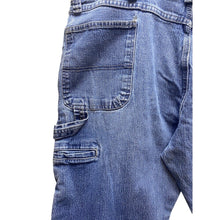 Load image into Gallery viewer, Wrangler Carpenter Jeans Adult 42x30 Relaxed Utility Baggy Work Denim Blue Mens