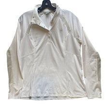 Load image into Gallery viewer, Ariat Shirt Womens Large White 1/4 Snaps Athleisure Sportswear Performance Lady