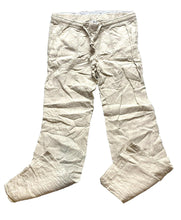 Load image into Gallery viewer, Allen Allen Pants Womens 33x30 Taupe Linen Wide Leg Drawstring Elastic Waist