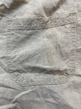Load image into Gallery viewer, Allen Allen Pants Womens 33x30 Taupe Linen Wide Leg Drawstring Elastic Waist