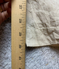 Load image into Gallery viewer, Allen Allen Pants Womens 33x30 Taupe Linen Wide Leg Drawstring Elastic Waist