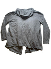 Load image into Gallery viewer, Pure J Jill Sweater Womens Large Gray Oversized Waterfall Open Front Cardigan