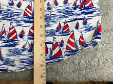 Load image into Gallery viewer, Crown & Ivy Shirt Adult XLT Extra Large Tall White AOP Boat Sailing Hawaiian Men