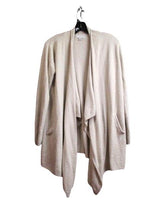 Load image into Gallery viewer, Barefoot Dreams Sweater Womens Small Tan CozyChic Lite Cardigan Waterfall Nylon