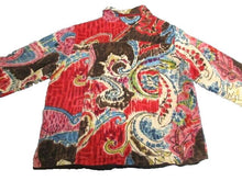 Load image into Gallery viewer, Parsley & Sage Shirt Womens Large Button Up Collared Blouse AOP Paisley Ladies