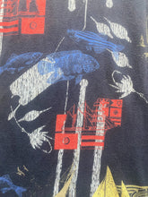 Load image into Gallery viewer, Penguin By Munsingwear Shirt Adult 2XL Navy Blue Boating Fishing AOP Polo Mens