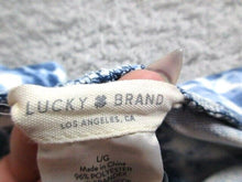 Load image into Gallery viewer, Lucky Brand Shorts Womens Large Blue Tie Dye Loungewear Soft Drawstring Spandex