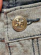 Load image into Gallery viewer, Sacred Crown Jeans Adult 42x29.5 Gray S2 Black Premium Baggy Hip Hop Denim Mens