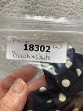 Load image into Gallery viewer, Blondie Nites Pin-Up Dress Womens 11 Black White Polkadots Halter Cocktail Lady