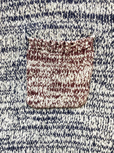 Load image into Gallery viewer, CPO Provisions Sweater Adult Medium Navy Ivory Knitted Pocket Outerwear Mens