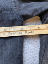 Load image into Gallery viewer, Armani Exchange Jacket Adult Small Charcoal Pinstriped Zip Up Snaps Outdoor Mens