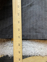 Load image into Gallery viewer, Armani Exchange Jacket Adult Small Charcoal Pinstriped Zip Up Snaps Outdoor Mens