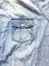 Load image into Gallery viewer, Torrid Shirt Womens 3 3X Blue Button Up Chambray Pocket Denim Plus Ladies