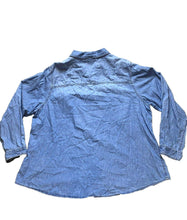 Load image into Gallery viewer, Torrid Shirt Womens 3 3X Blue Button Up Chambray Pocket Denim Plus Ladies