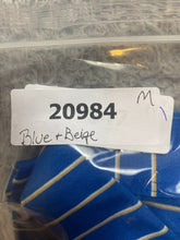 Load image into Gallery viewer, Peter Millar Shirt Adult Large Blue Beige Preppy Prestonwood Golf Polo Mens