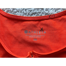 Load image into Gallery viewer, Athleta Shirt Womens XS Sleeveless Top Ruched Athletic Workout Activewear Orange